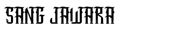 Sang Jawara font preview